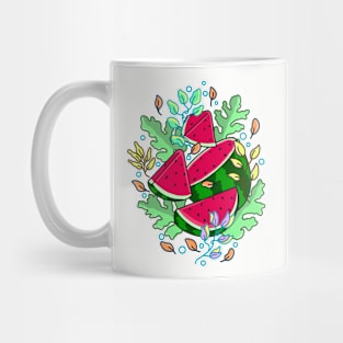 Watermelon Floral Mug